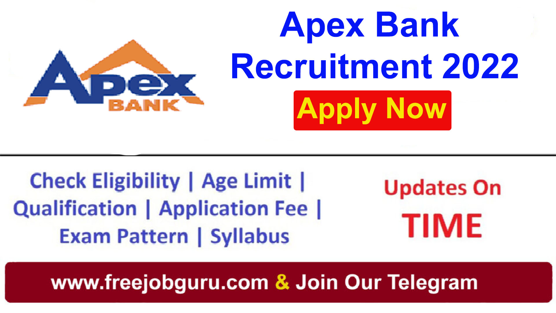 Apex Bank Recruitment 2022