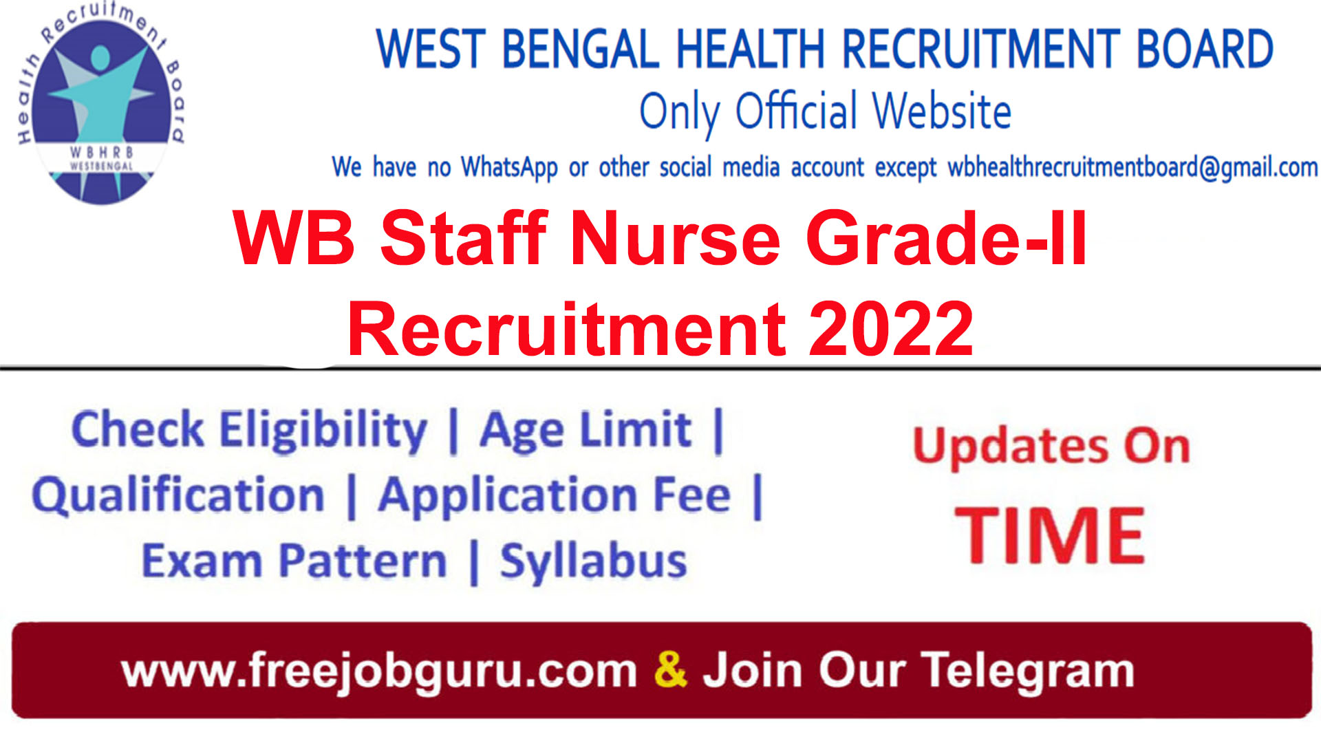 WB Staff Nurse Grade-II Recruitment 2022