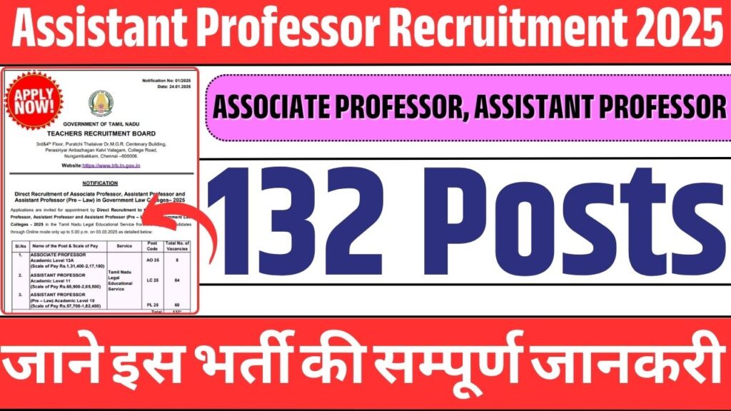 Assistant Professor Recruitment 2025