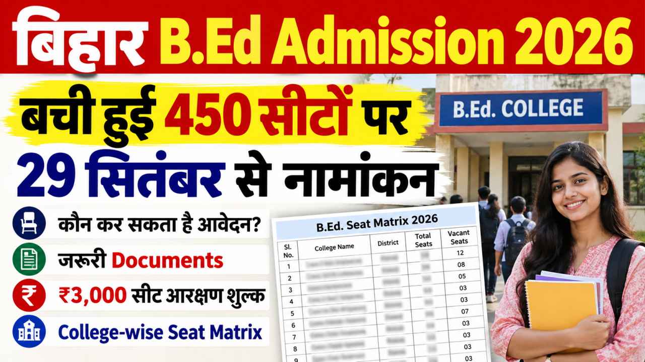 Bihar B.Ed Admission 2026