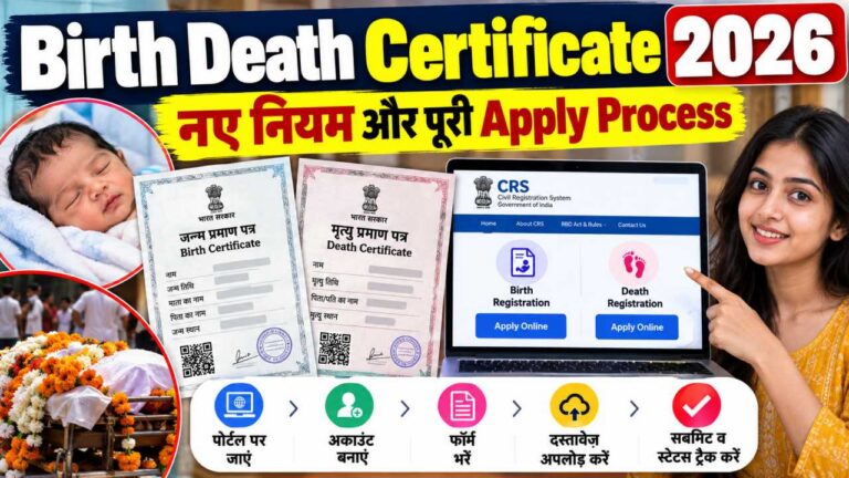 Birth Death Certificate 2026: नए नियम और पूरी Apply Process