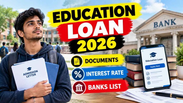 Education Loan 2026: कैसे लें, Documents, Interest Rate और Banks की List