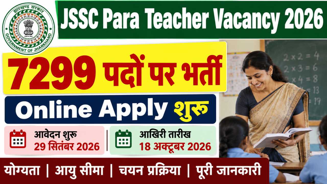 JSSC Para Teacher भर्ती 2026