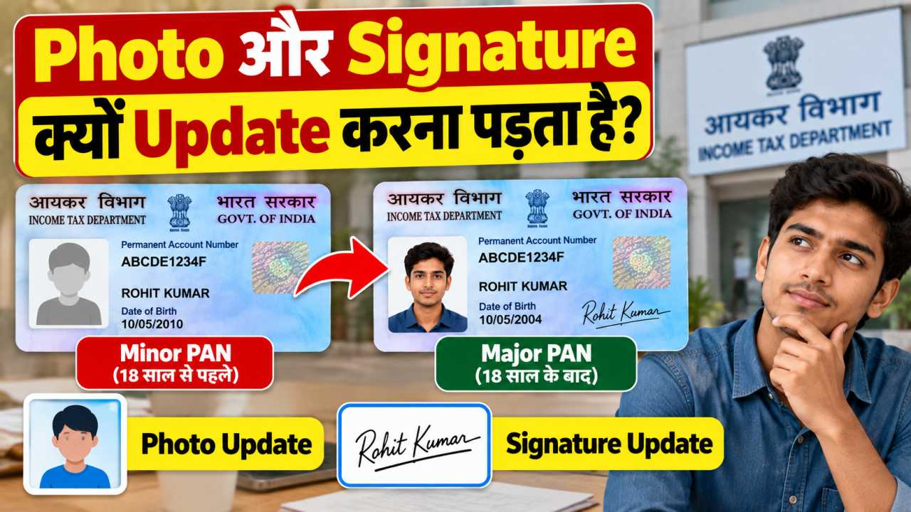 Photo और Signature क्यों Update करना पड़ता है?
