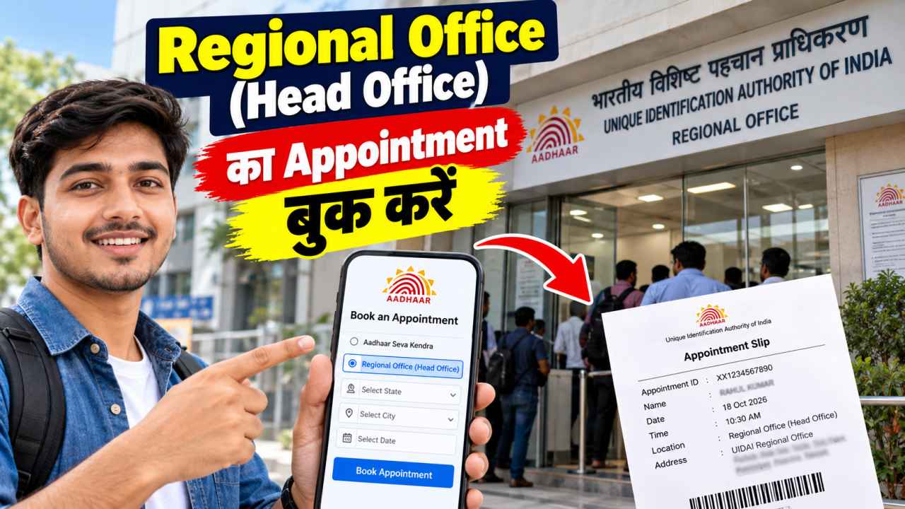 Regional Office (Head Office) का Appointment बुक करें