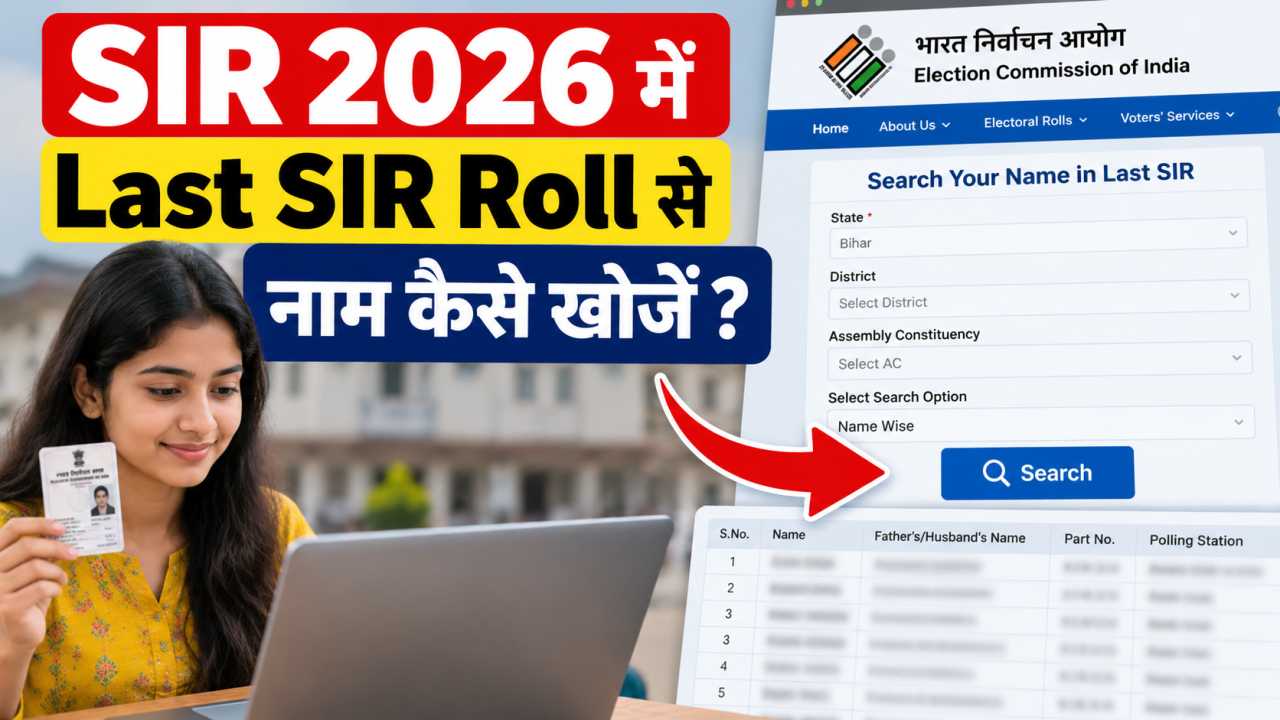 SIR 2026 में Last SIR Roll से नाम कैसे खोजें