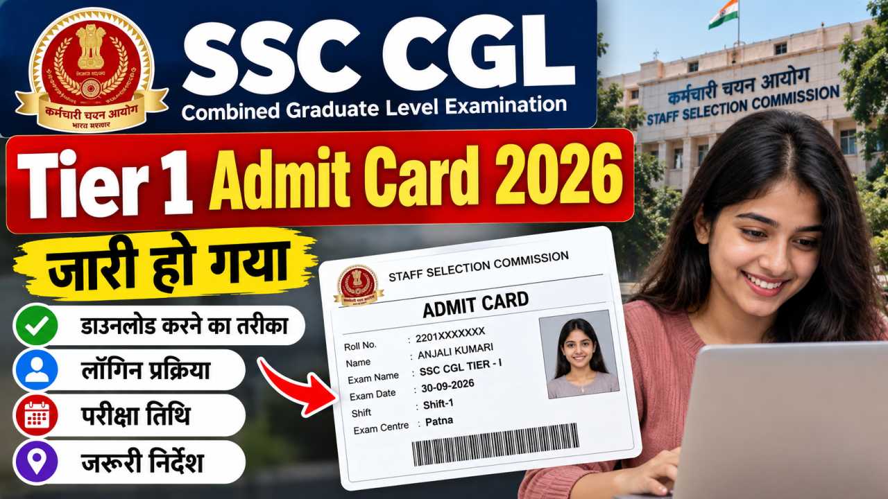 SSC CGL Tier 1 Admit Card 2026