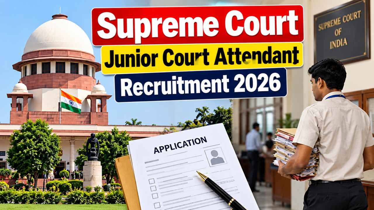 Supreme Court Junior Court Attendant Recruitment 2026