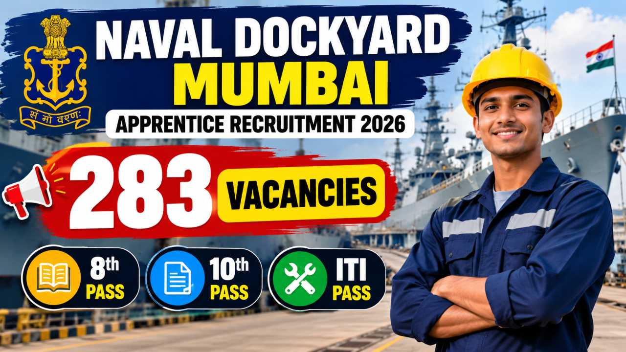 Naval Dockyard Mumbai Apprentice Recruitment 2026