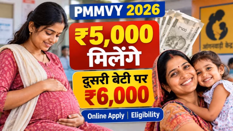 Pradhan Mantri Matru Vandana Yojana 2026: गर्भवती महिलाओं को ₹5,000 और दूसरी बेटी पर ₹6,000, जानें Eligibility, Documents और Online Apply