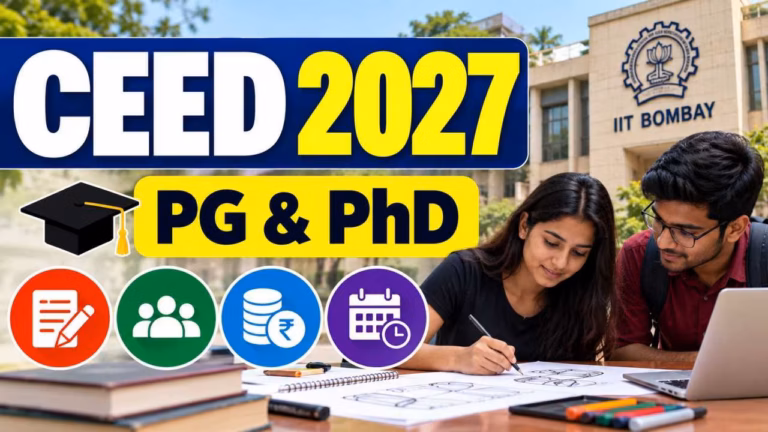 CEED 2027: IIT से Design में PG और PhD के लिए प्रवेश परीक्षा, 31 अक्टूबर तक करें आवेदन
